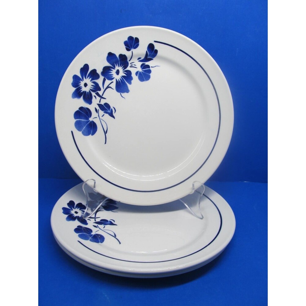 Comptoir de Famille 8 1/4" Floral Salad Plates Set of 3